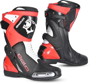 Bela Turbo Track - Racing motorcycle boots - black red