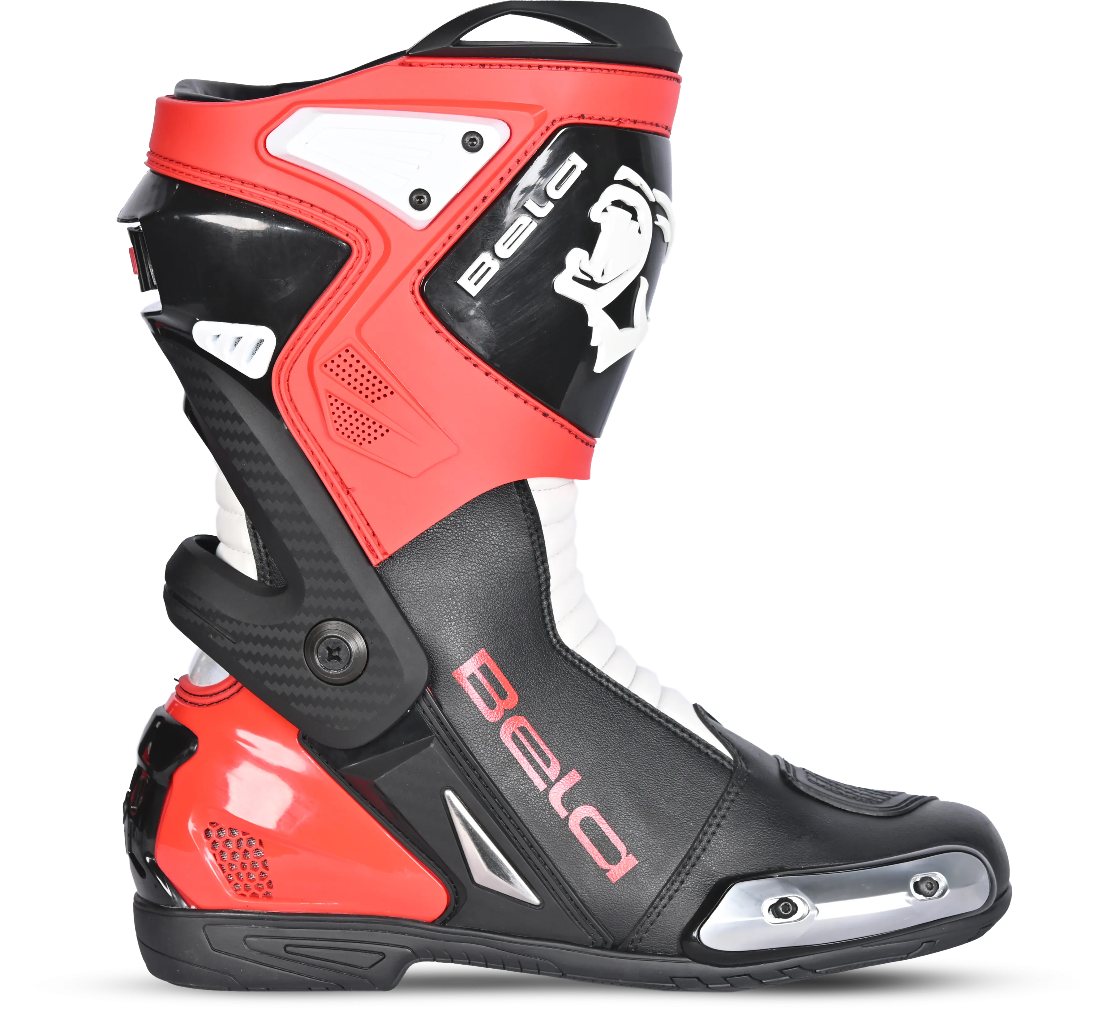 Bela Turbo Track - Racing motorcycle boots - black red