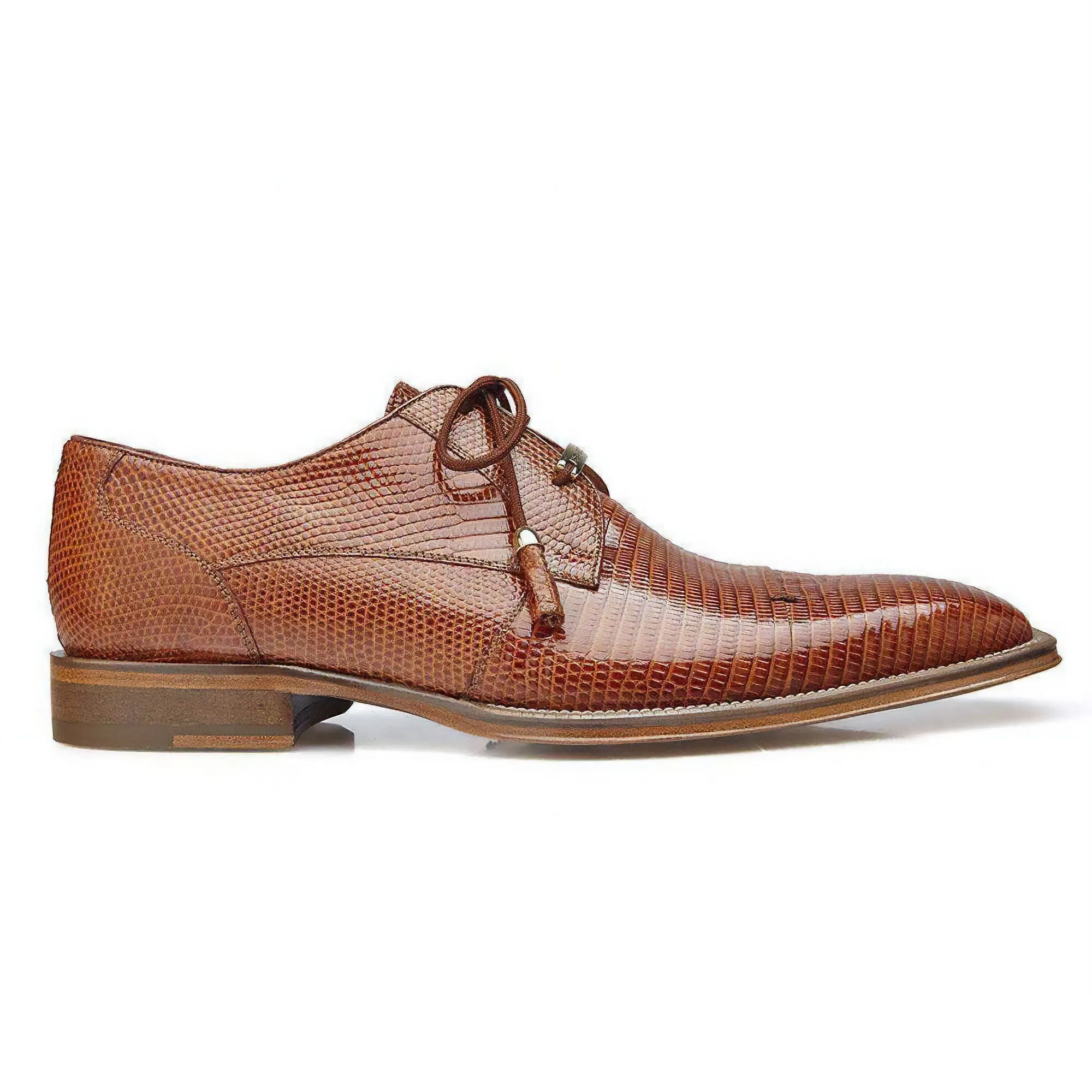 Belvedere Karmelo in Tan Genuine Lizard Oxfords