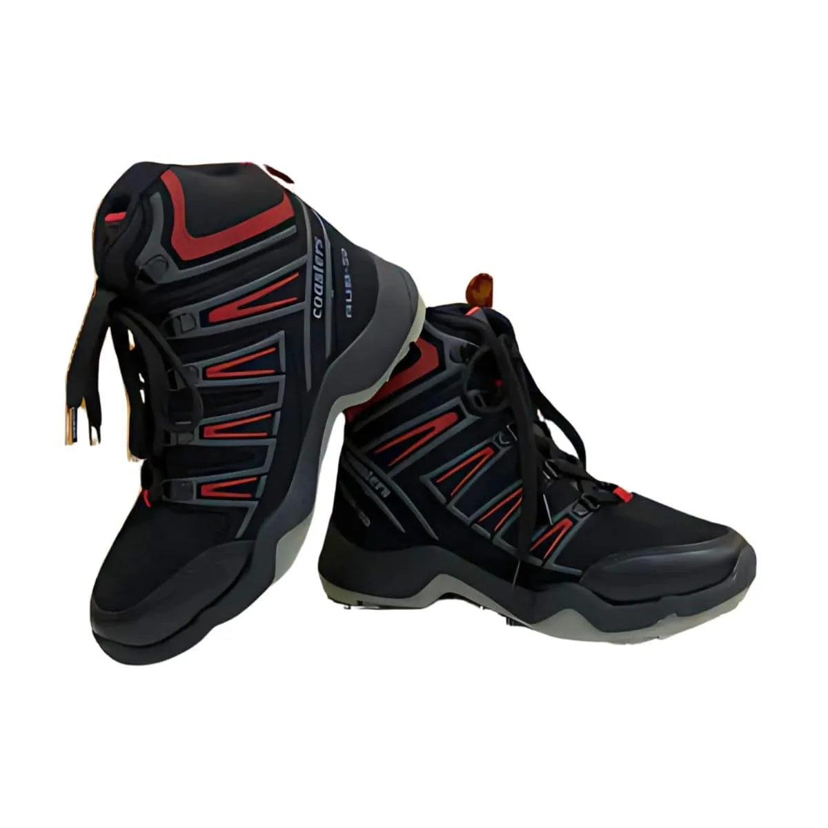 CTR Rub-50 High Ankle Trekking and Hiking Shoes - Black