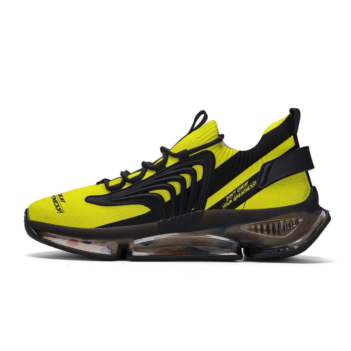 DCYG X2 Yellow Air Max React Sneakers - Black