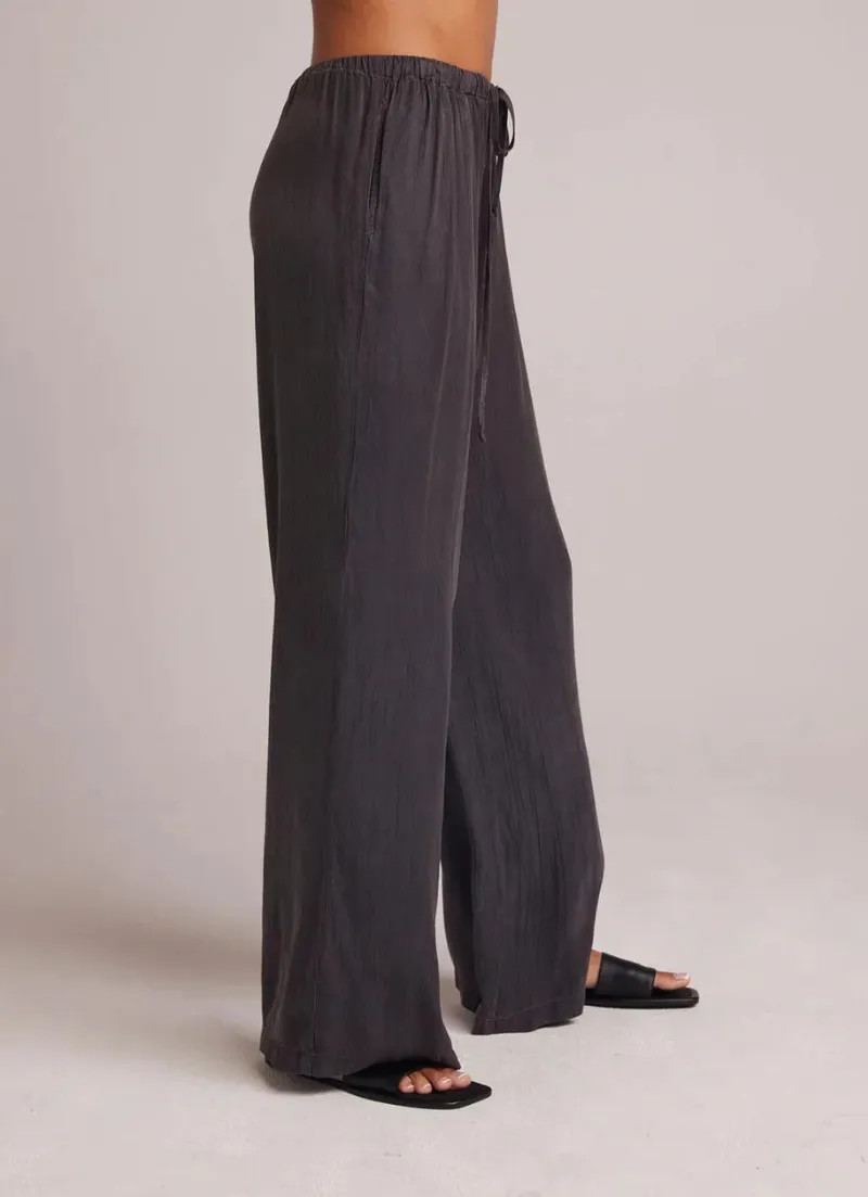 Easy Pleated Wide Leg Pant