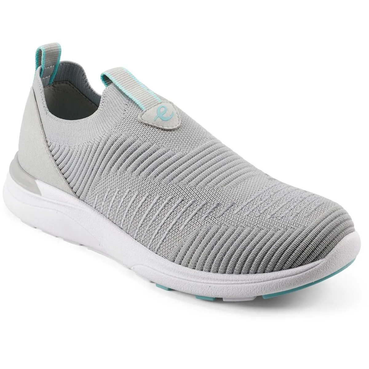 Easy Spirit Womens Jadee  Comfort Insole Ribbed Knit Slip-On Sneakers