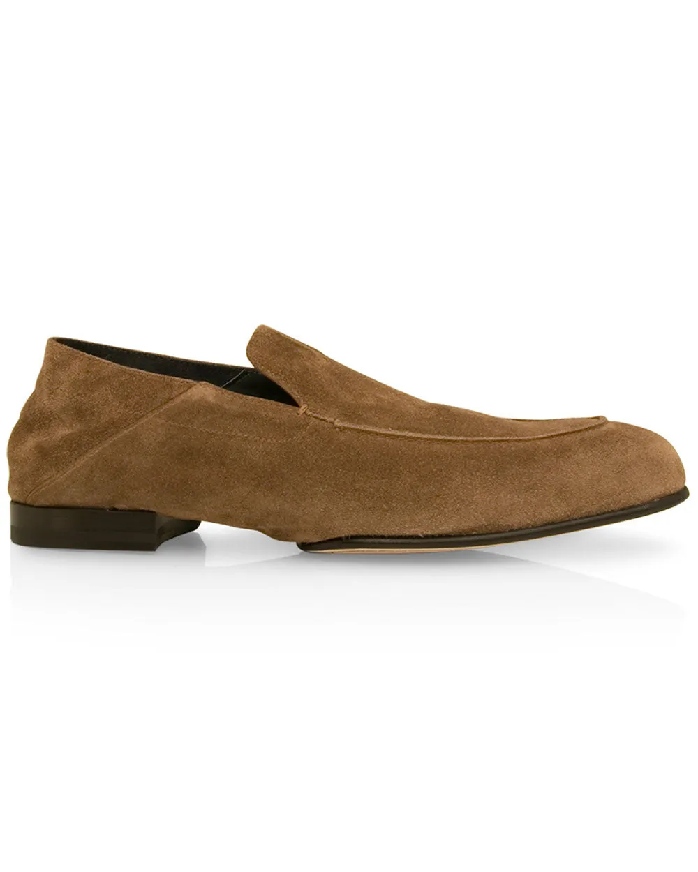 Gallipoli Suede Loafer in Farro