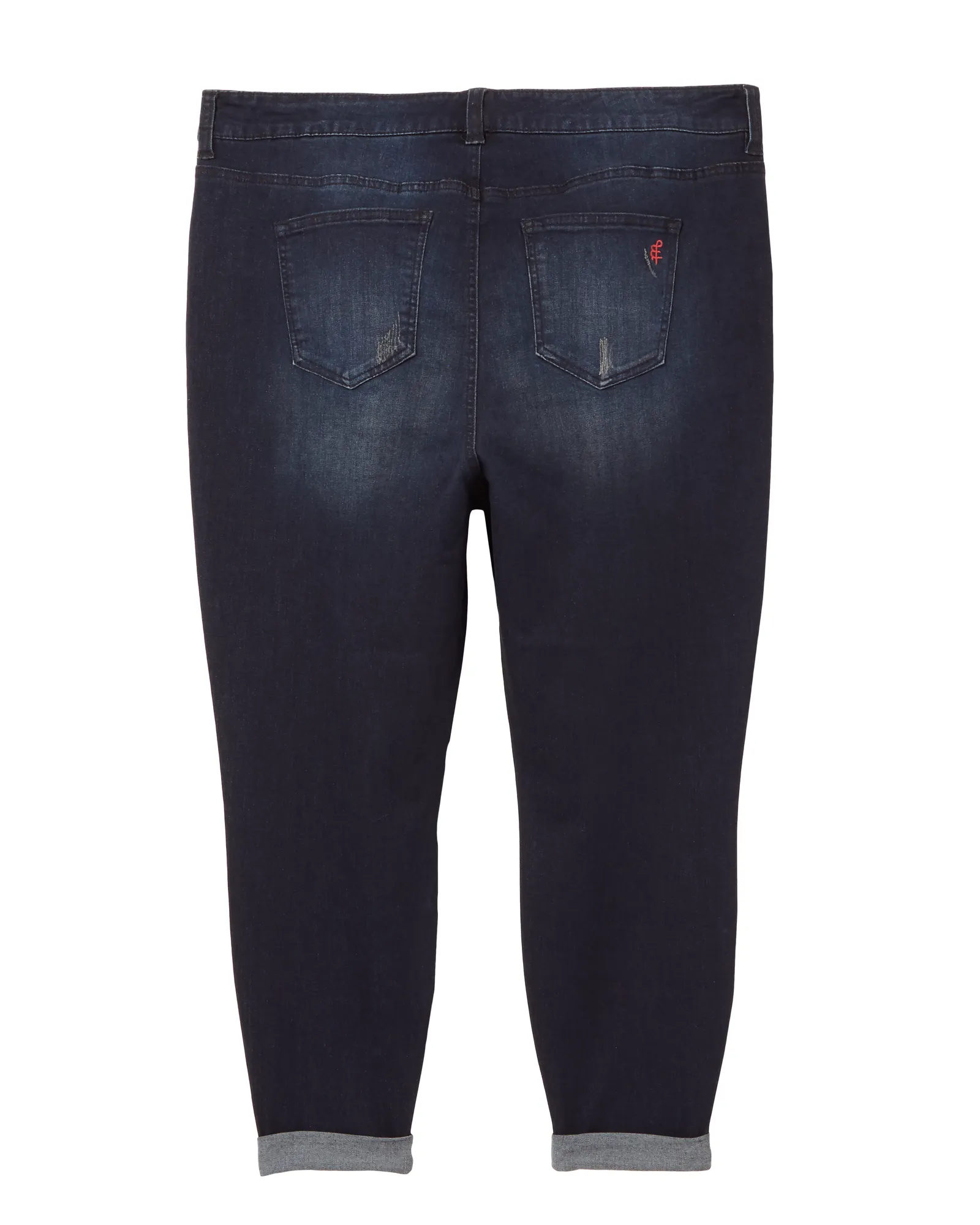 Gardner Double Rolled Capri | Dark Wash