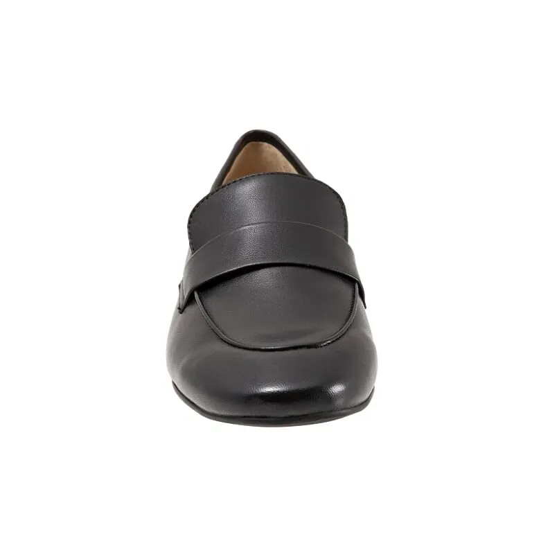 Gemma Black Slip on Shoes