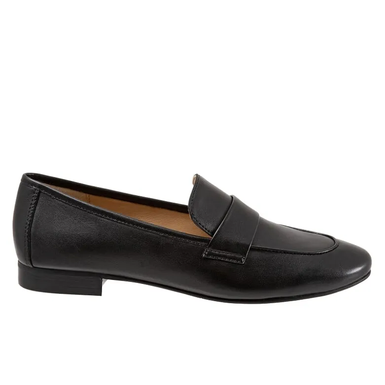 Gemma Black Slip on Shoes