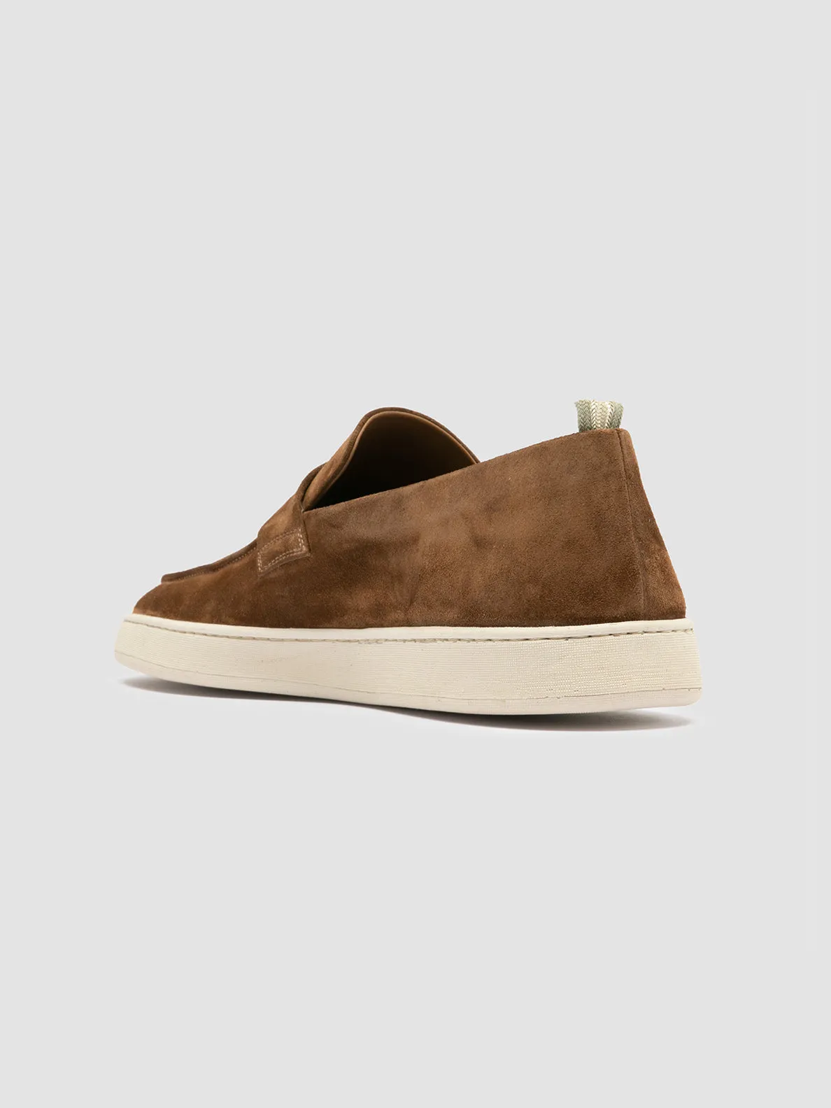 HERBIE 001 - Brown Suede Penny Loafers