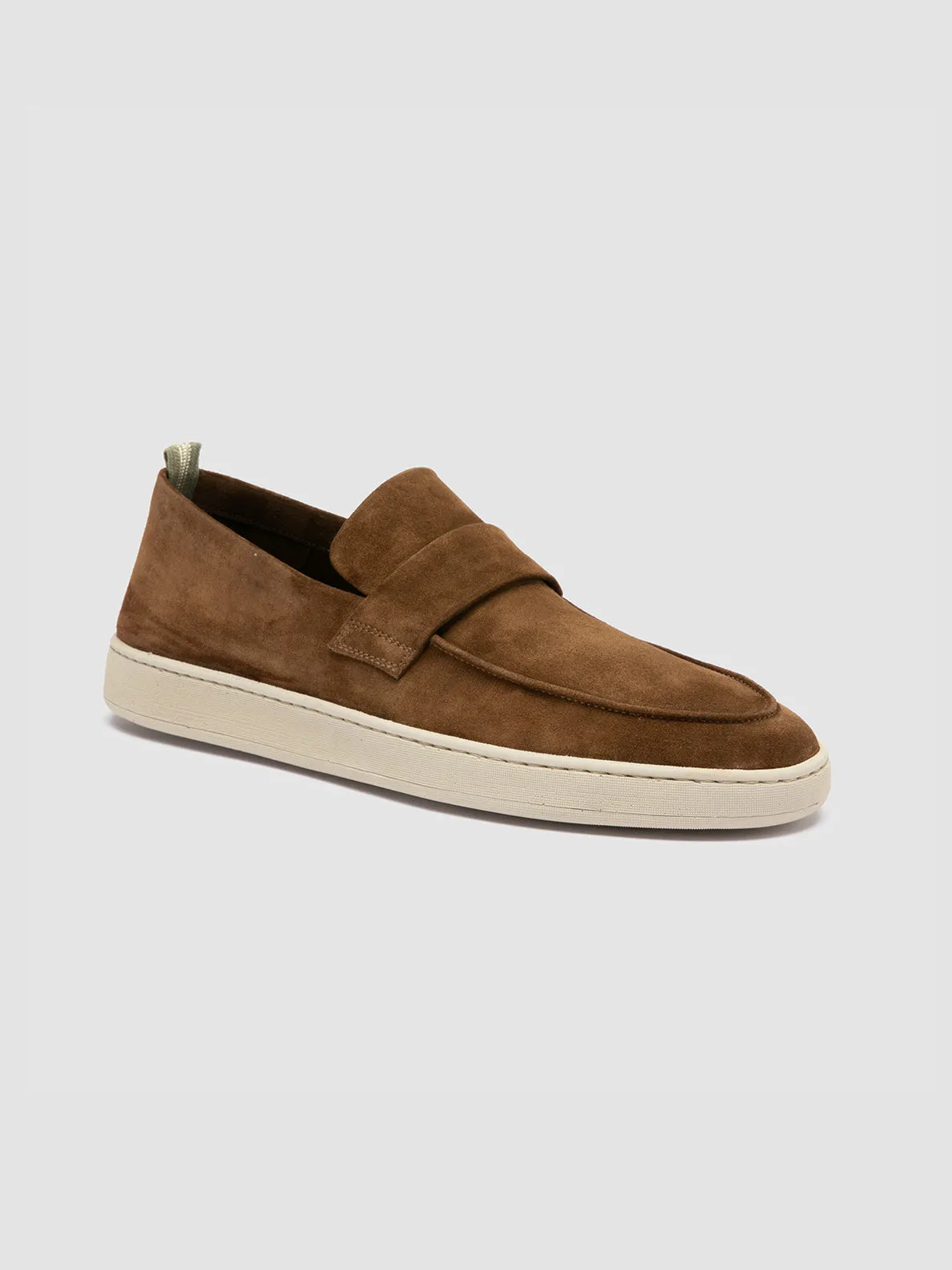 HERBIE 001 - Brown Suede Penny Loafers