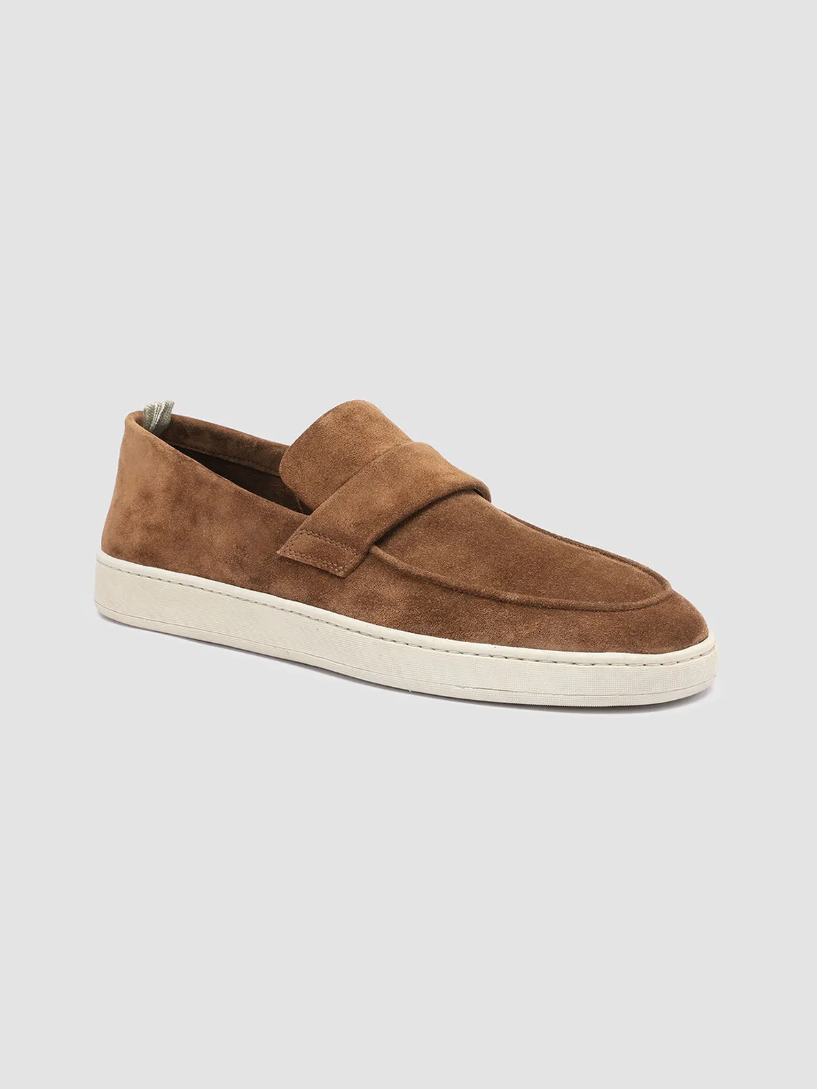 HERBIE 001 - Brown Suede Penny Loafers