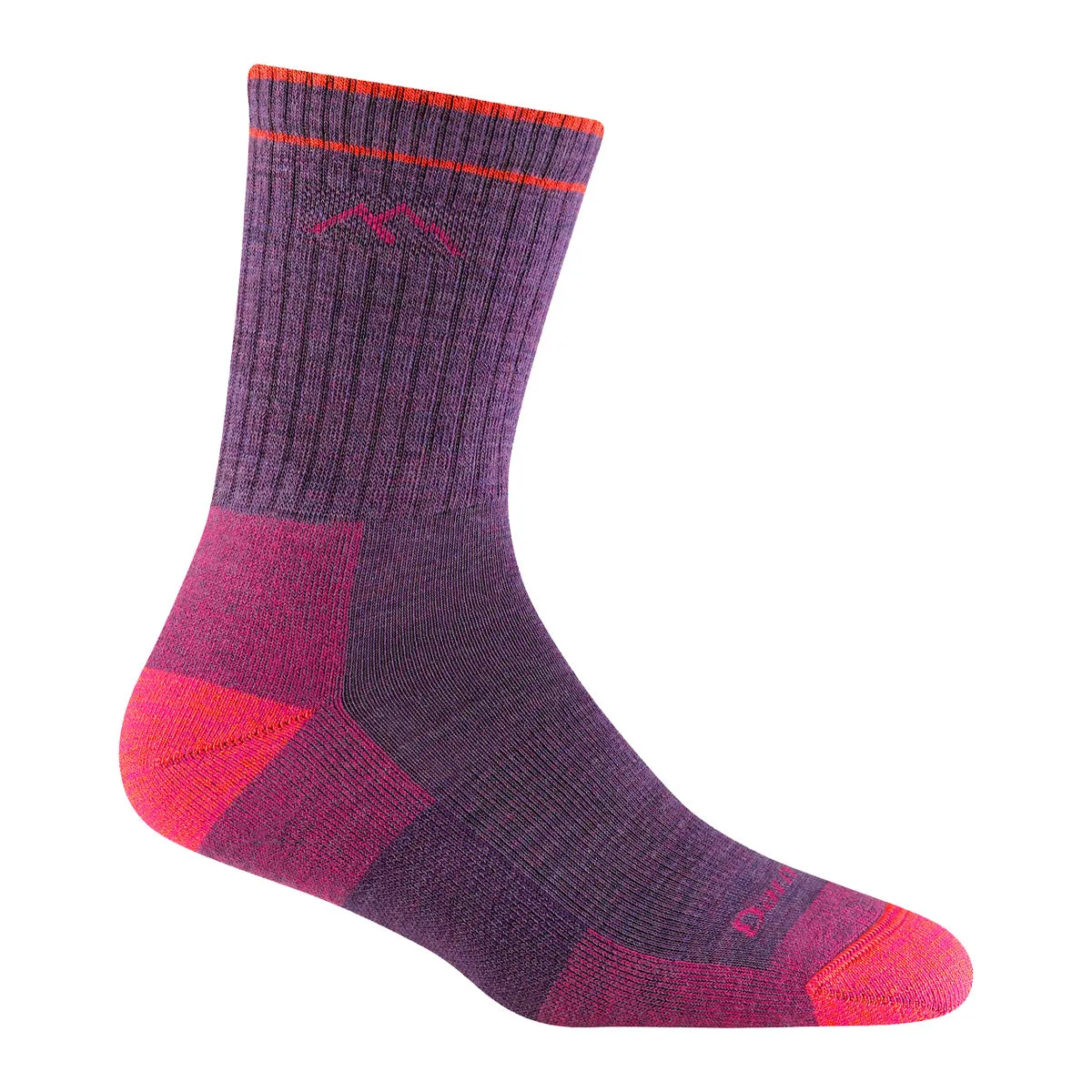 Hiker Micro Crew Midweight Hiking Sock - Plum