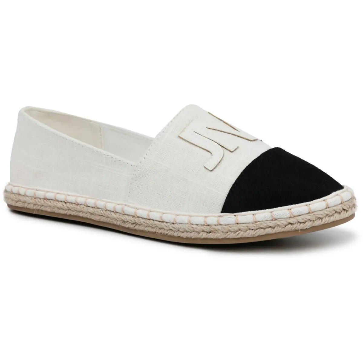 Jones New York Womens Stana Toe Cap Espadrille Slip On Loafers