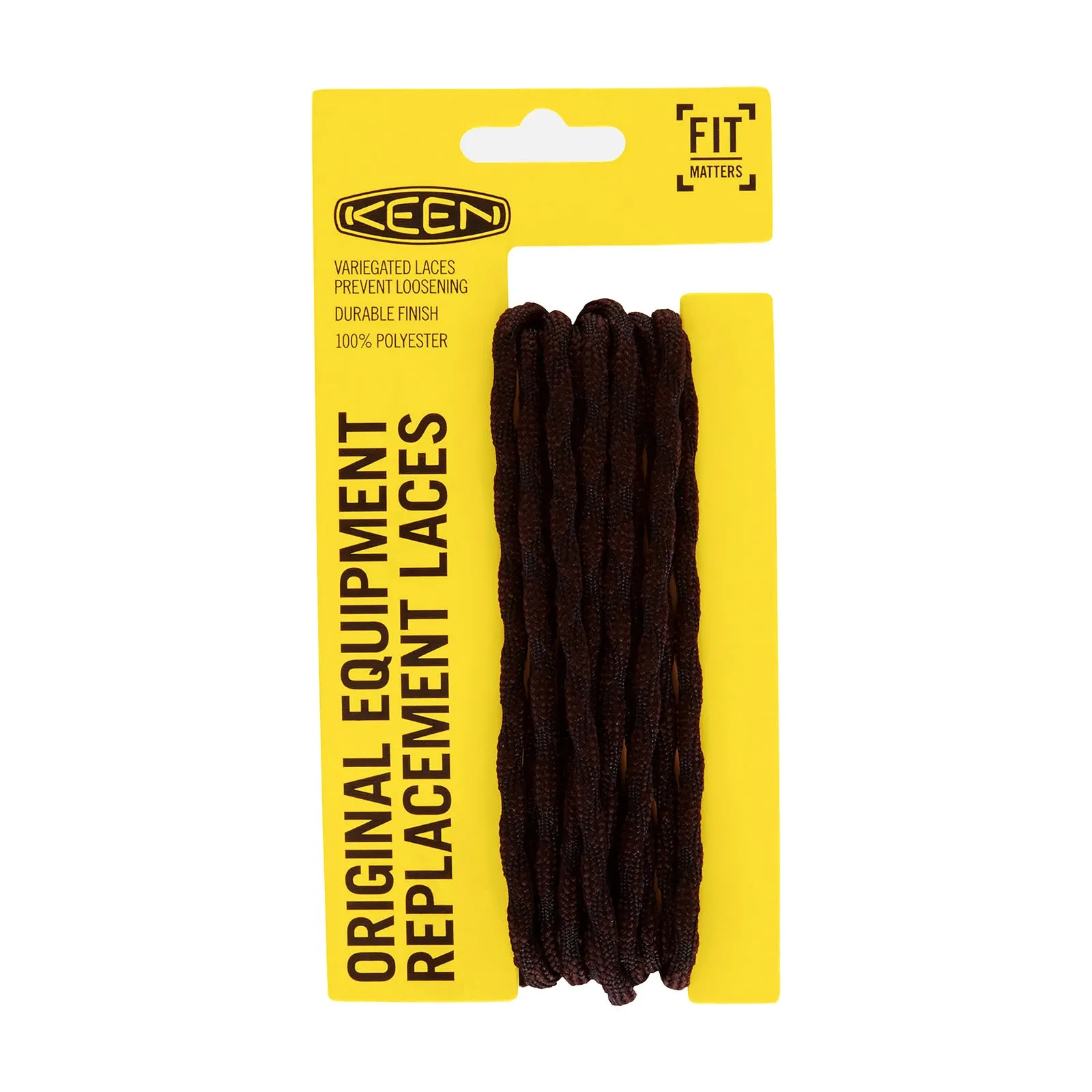 KEEN VARIEGATED LACES 50INCH BROWN BLACK