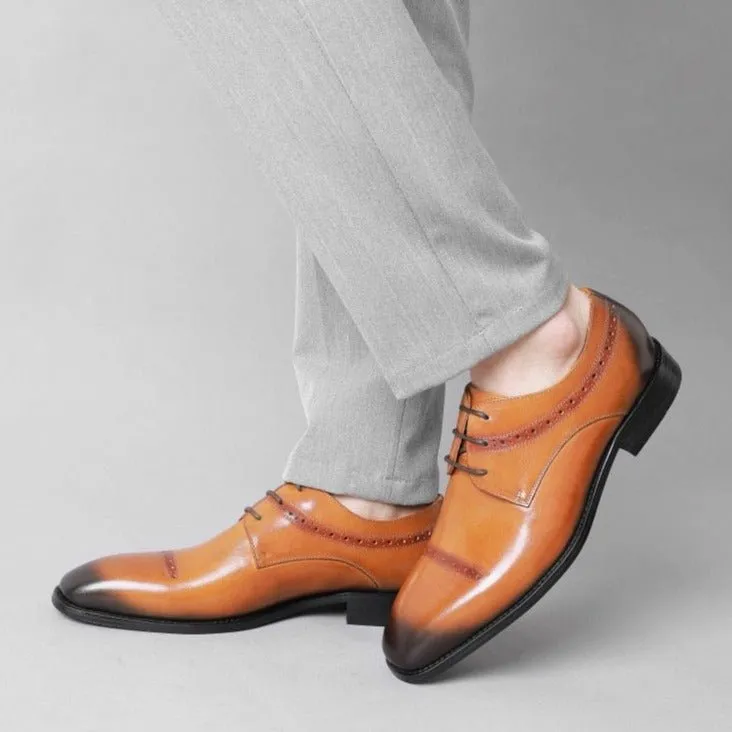 LaceLux Exotic Pointed Toe Dress Shoes