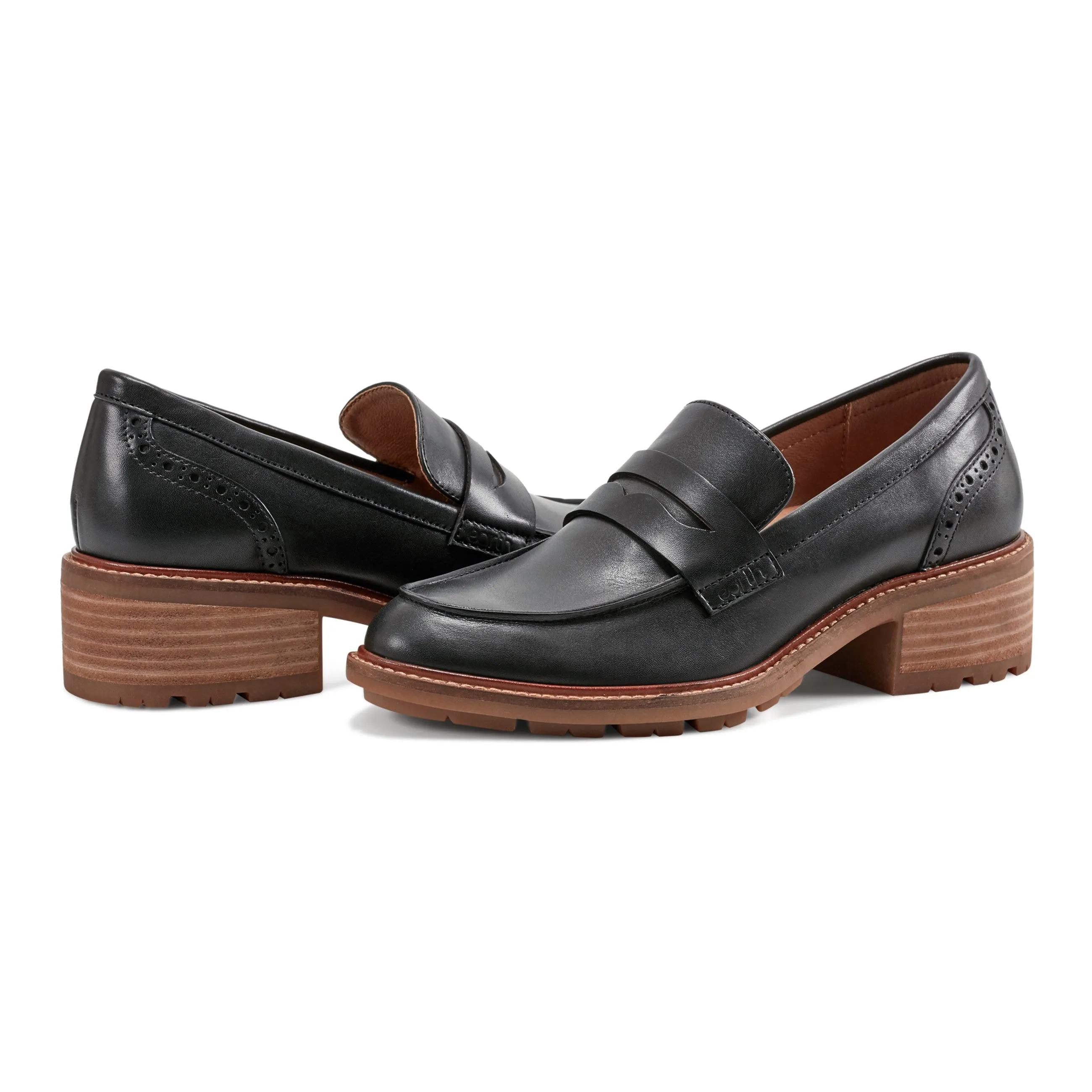 Lindy Almond Toe Casual Slip-on Penny Loafers