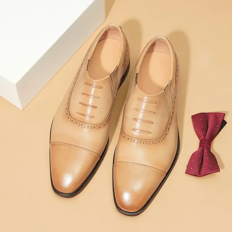 Luxury Leather Slip-on Dress Shoes