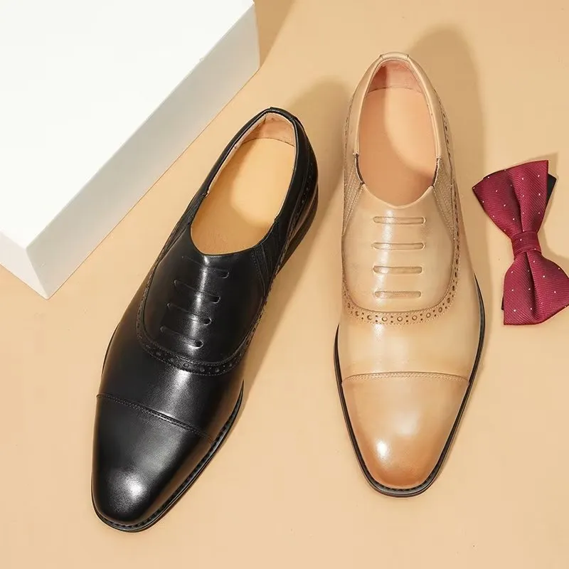 Luxury Leather Slip-on Dress Shoes