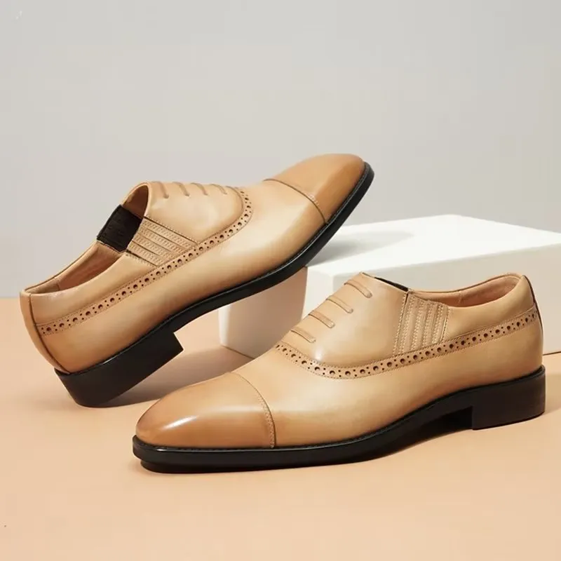 Luxury Leather Slip-on Dress Shoes