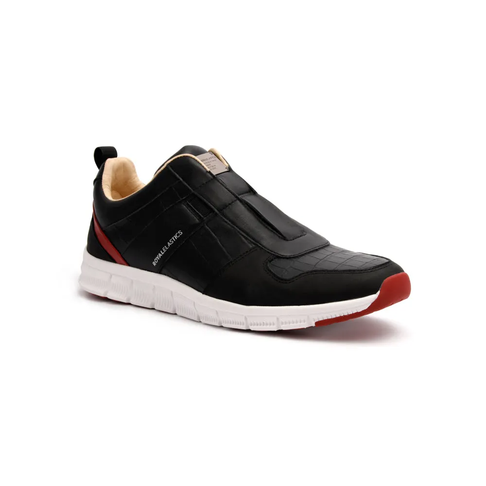 Men's Rider Black Red Blue Leather Sneakers 01184-915