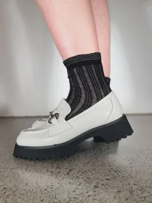 Minx Short Frill Socks Black/Grey