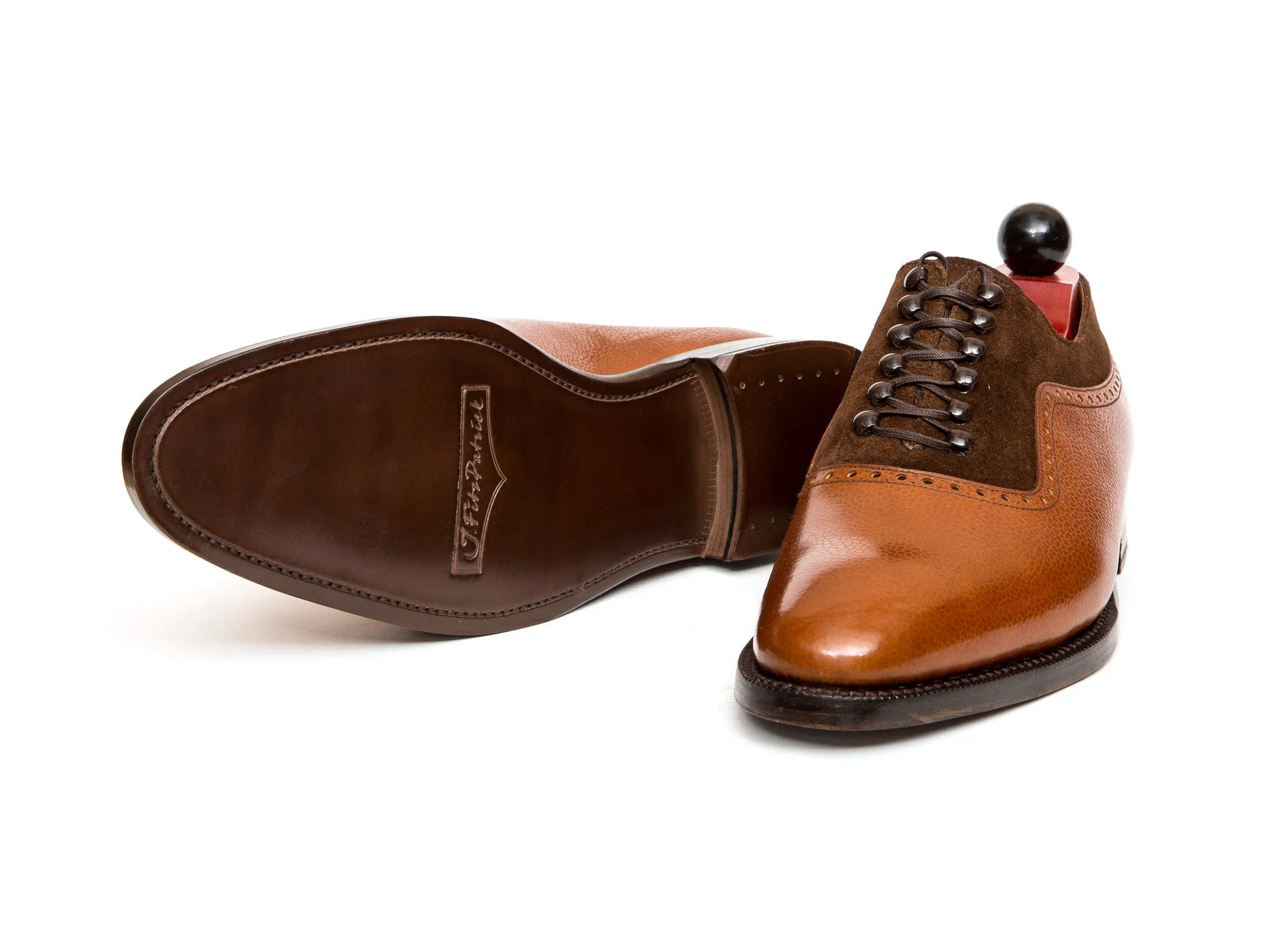 Mukilteo - MTO - Tan Grain / Dark Brown Suede - TMG Last - Single Leather Sole