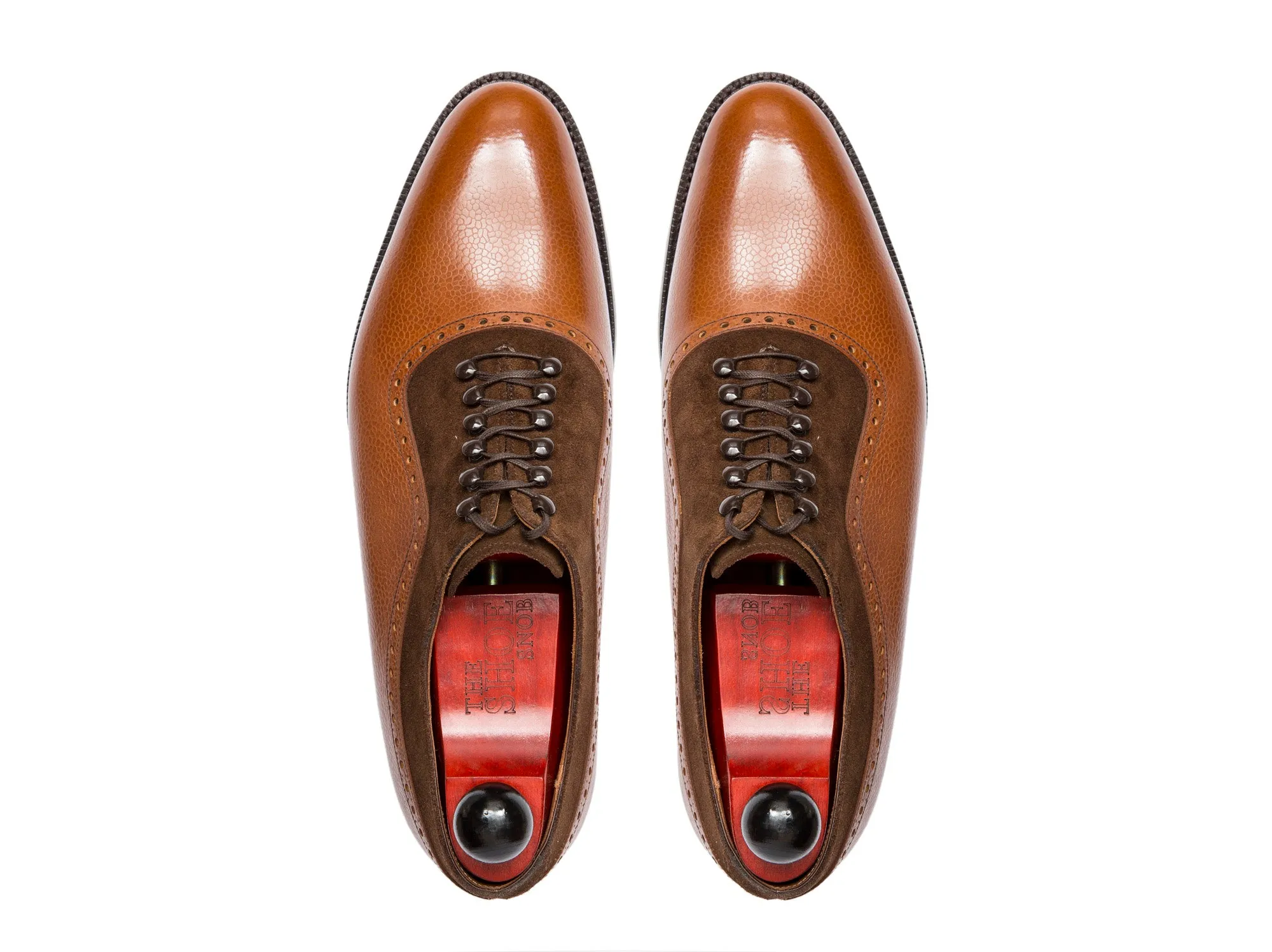 Mukilteo - MTO - Tan Grain / Dark Brown Suede - TMG Last - Single Leather Sole