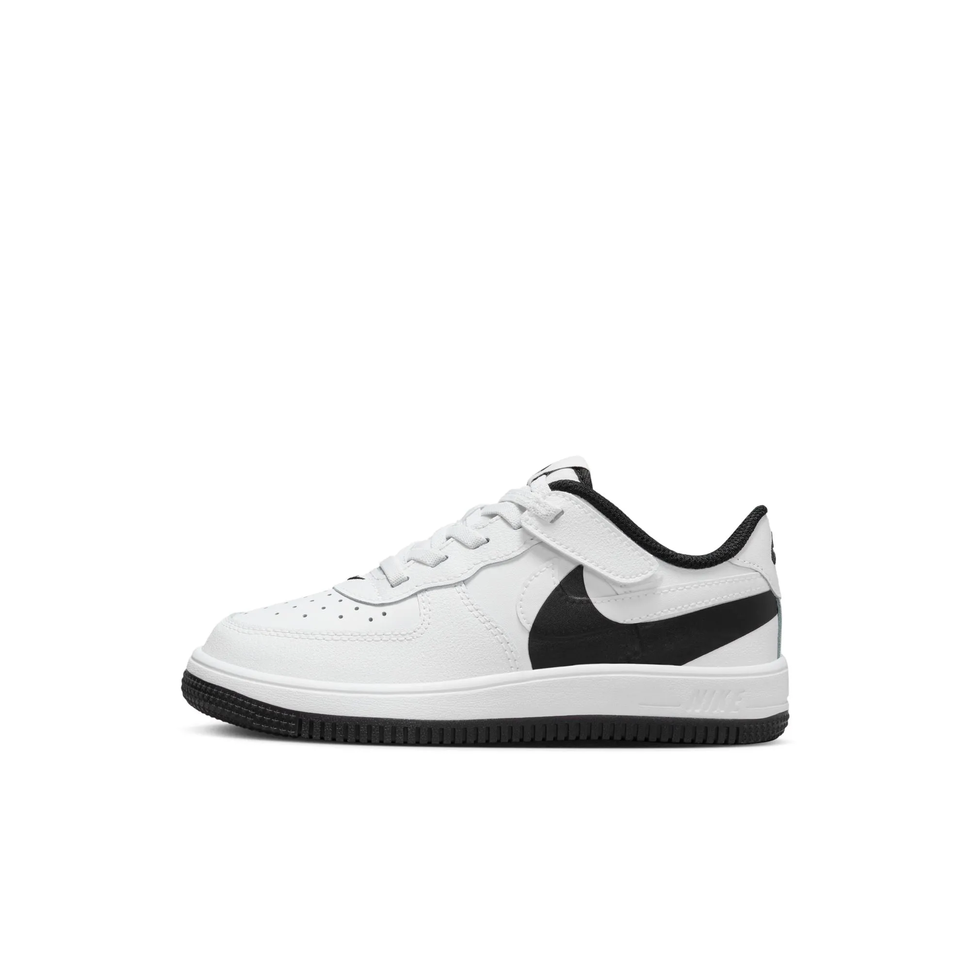 Nike Air Force 1 Low Easyon LV8 4 (PS) (White/White/Black)