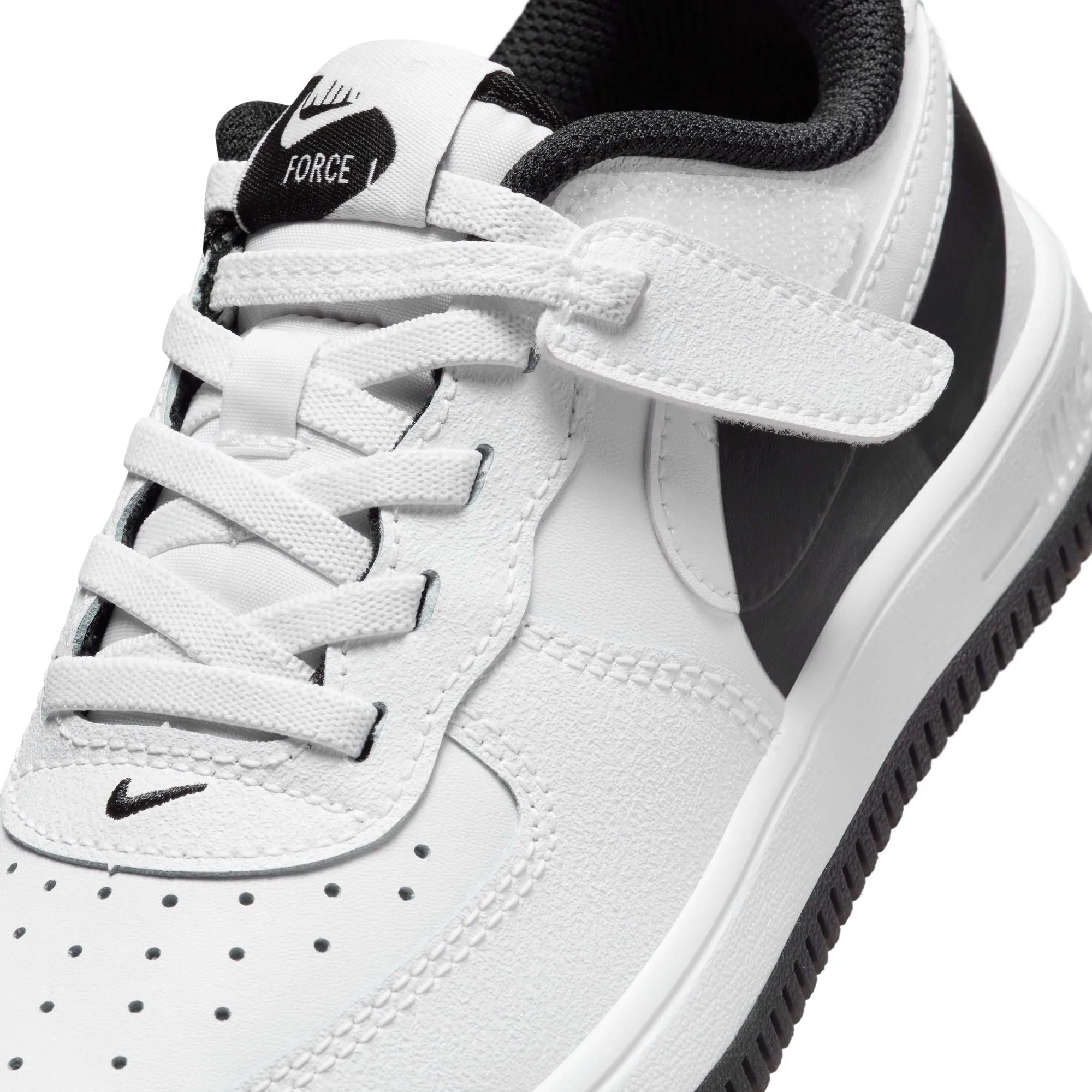 Nike Air Force 1 Low Easyon LV8 4 (PS) (White/White/Black)