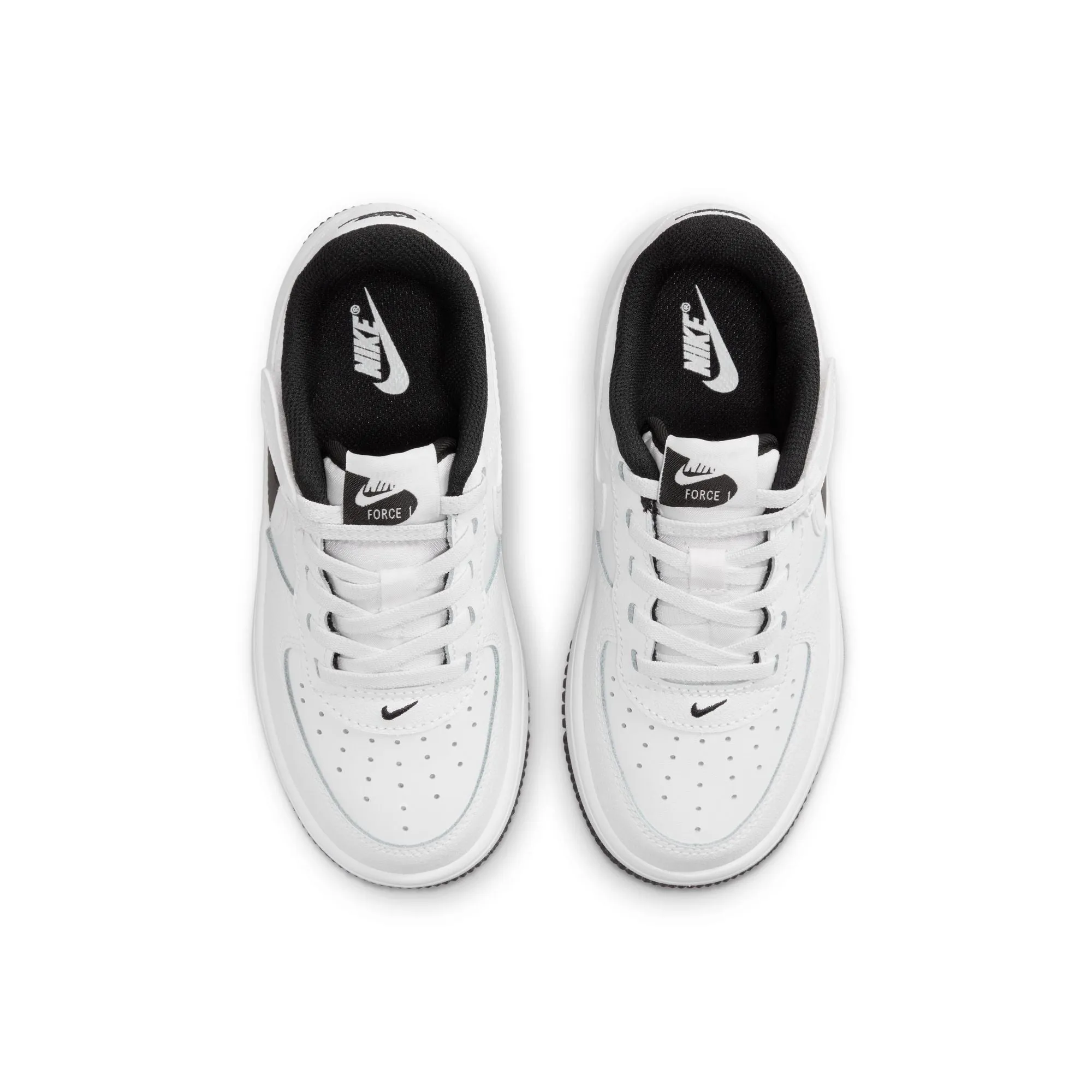 Nike Air Force 1 Low Easyon LV8 4 (PS) (White/White/Black)