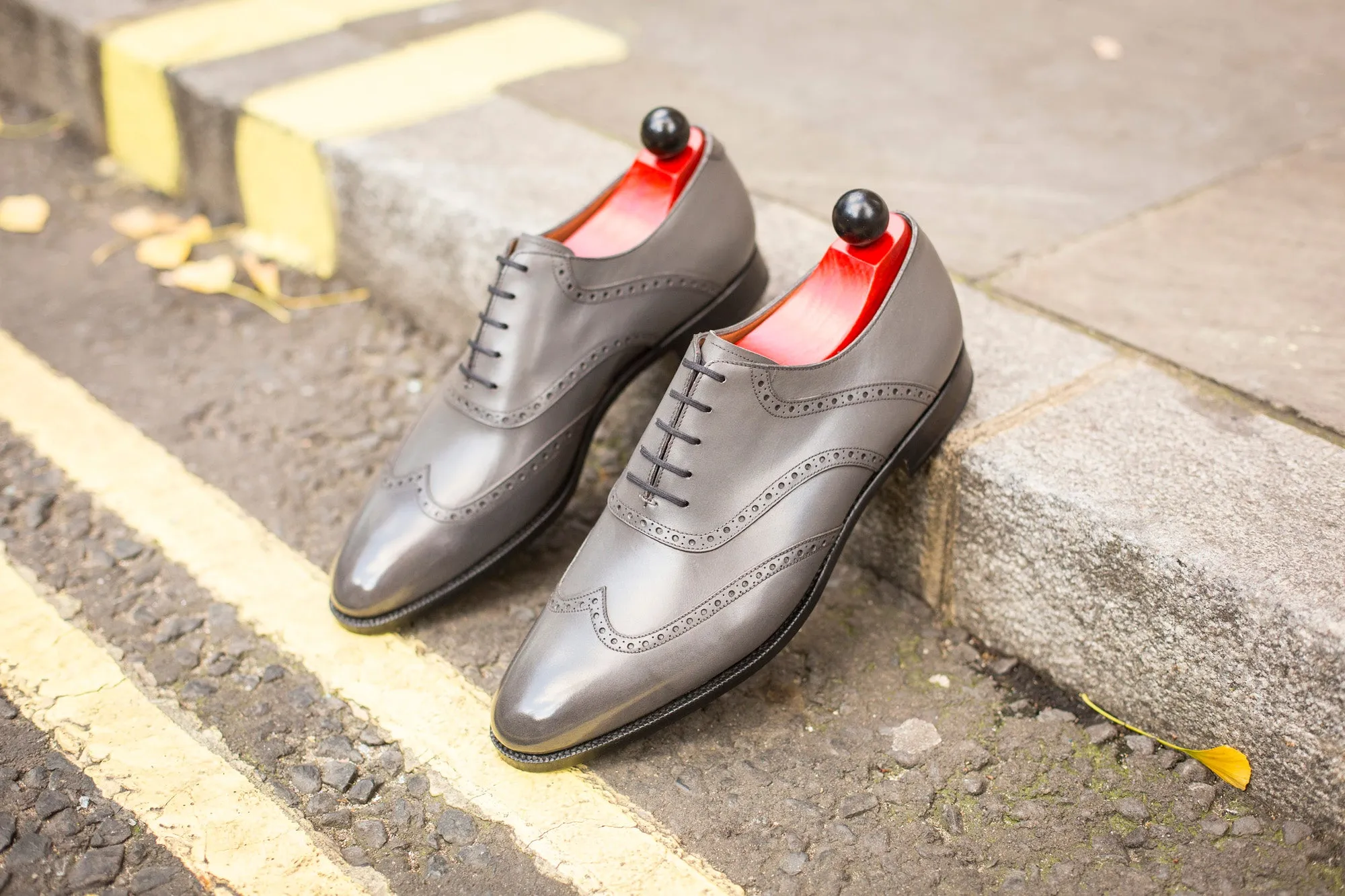 Phinney - MTO - Grey Calf - TMG Last - Single Leather Sole