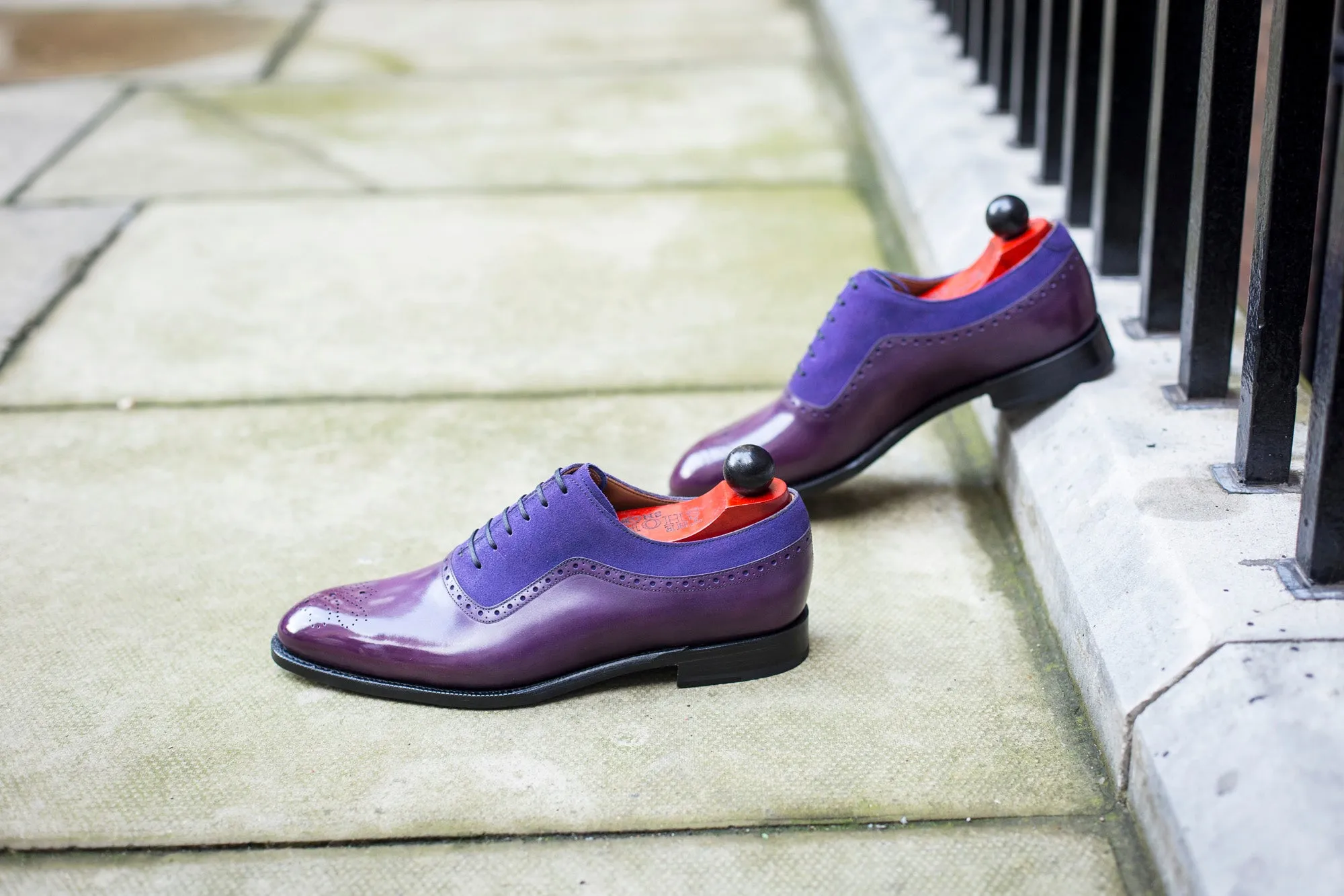 Roosevelt - MTO - Purple Calf / Purple Suede - NGT Last - Single Leather Sole