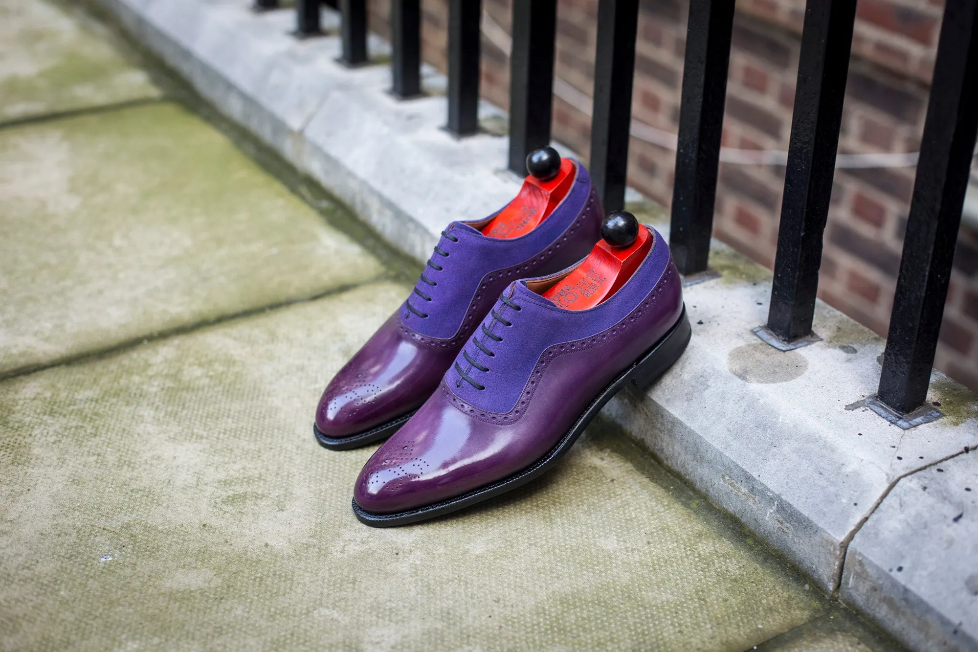 Roosevelt - MTO - Purple Calf / Purple Suede - NGT Last - Single Leather Sole