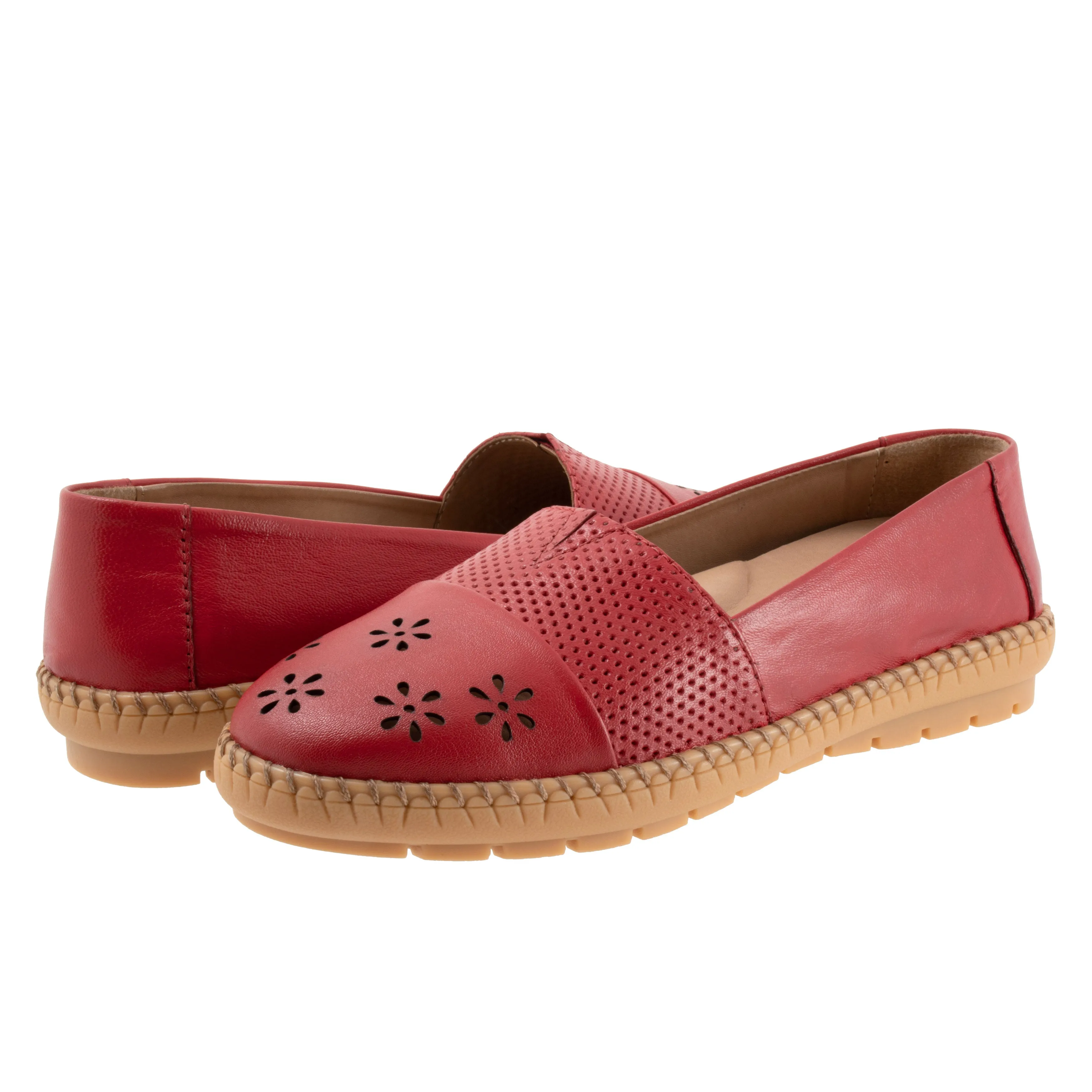 Ruby Perf Red Slip on Shoes