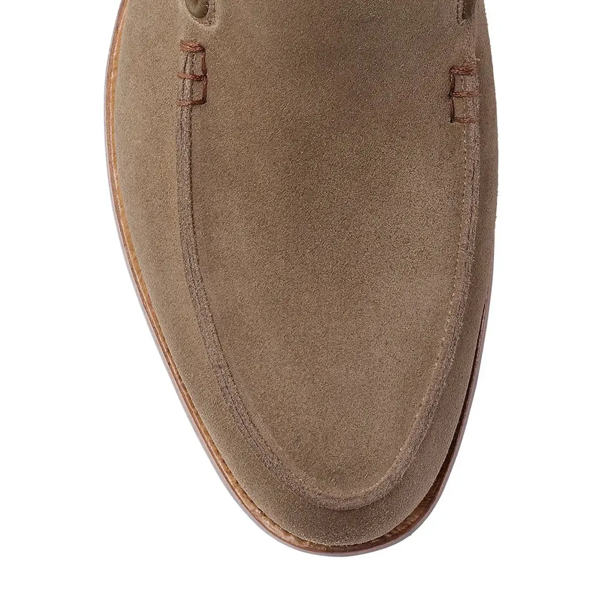 Salcombe Khaki Suede Unstructured Loafer