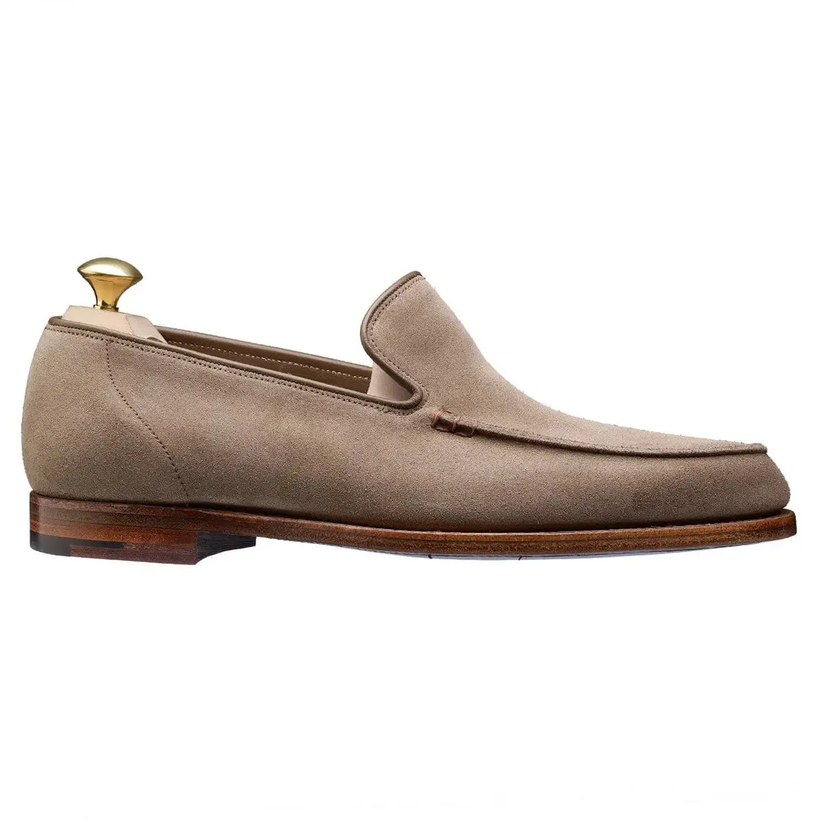 Salcombe Khaki Suede Unstructured Loafer