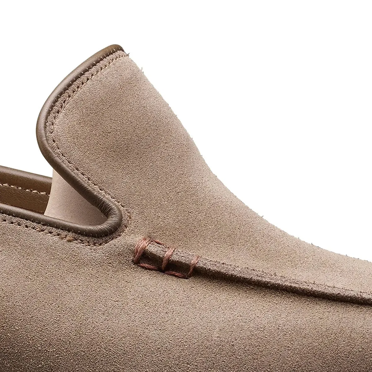 Salcombe Khaki Suede Unstructured Loafer