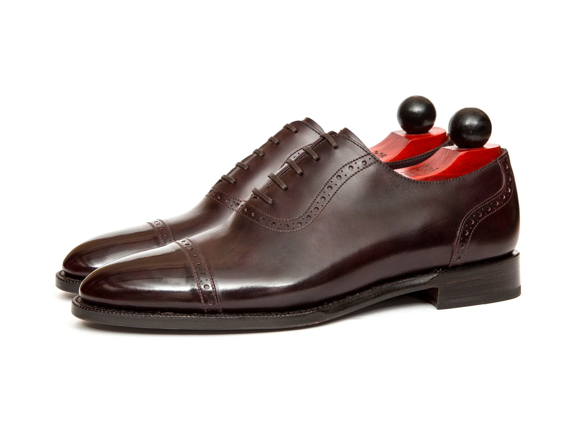 Sunnyside - MTO - Plum Museum Calf - TMG Last - Single Leather Sole