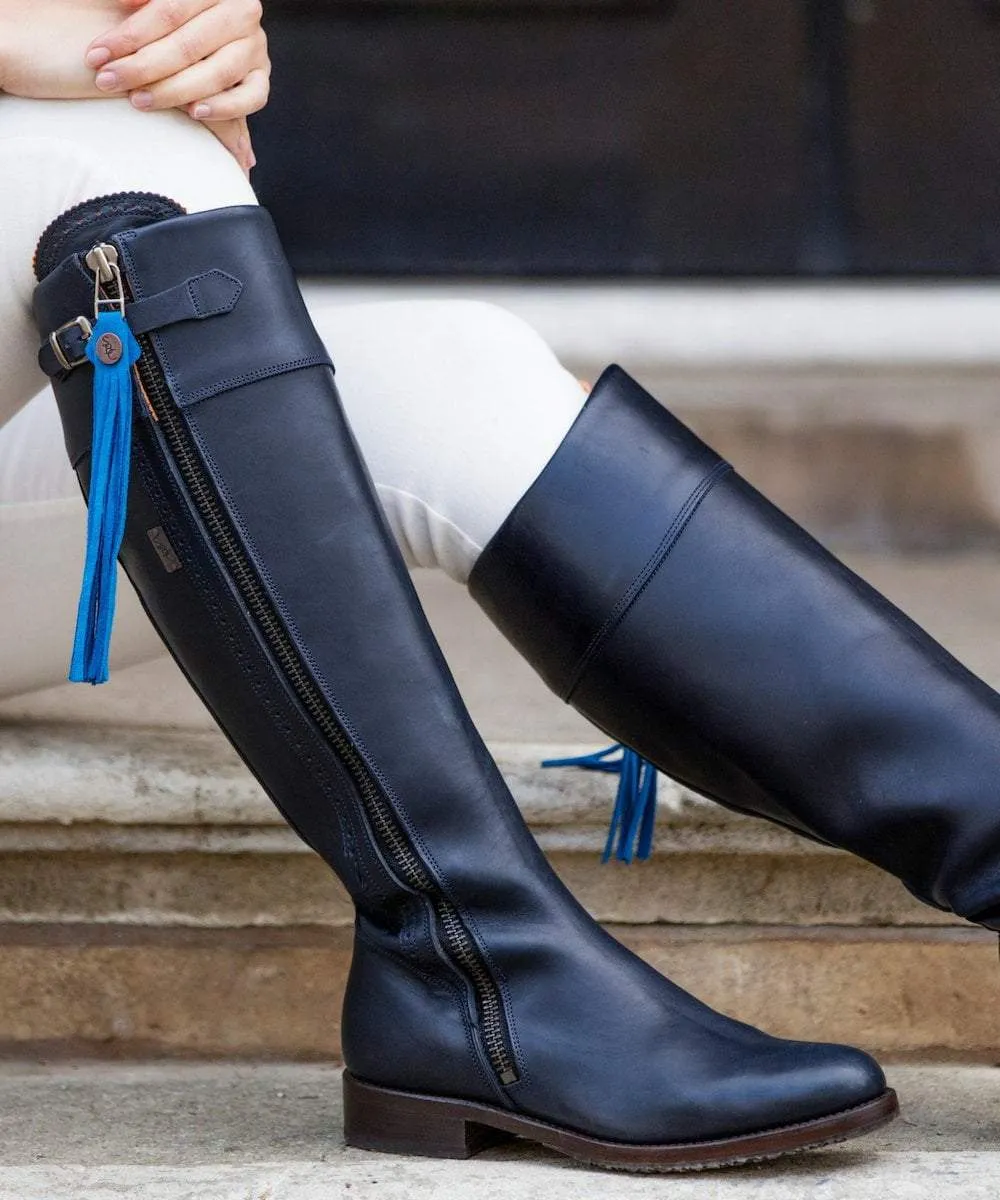 Tall Spanish Riding Boots- Navy