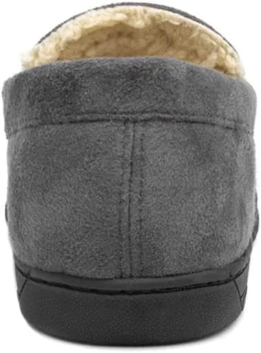 The Slipper Company Otis Mens Grey Moccasin