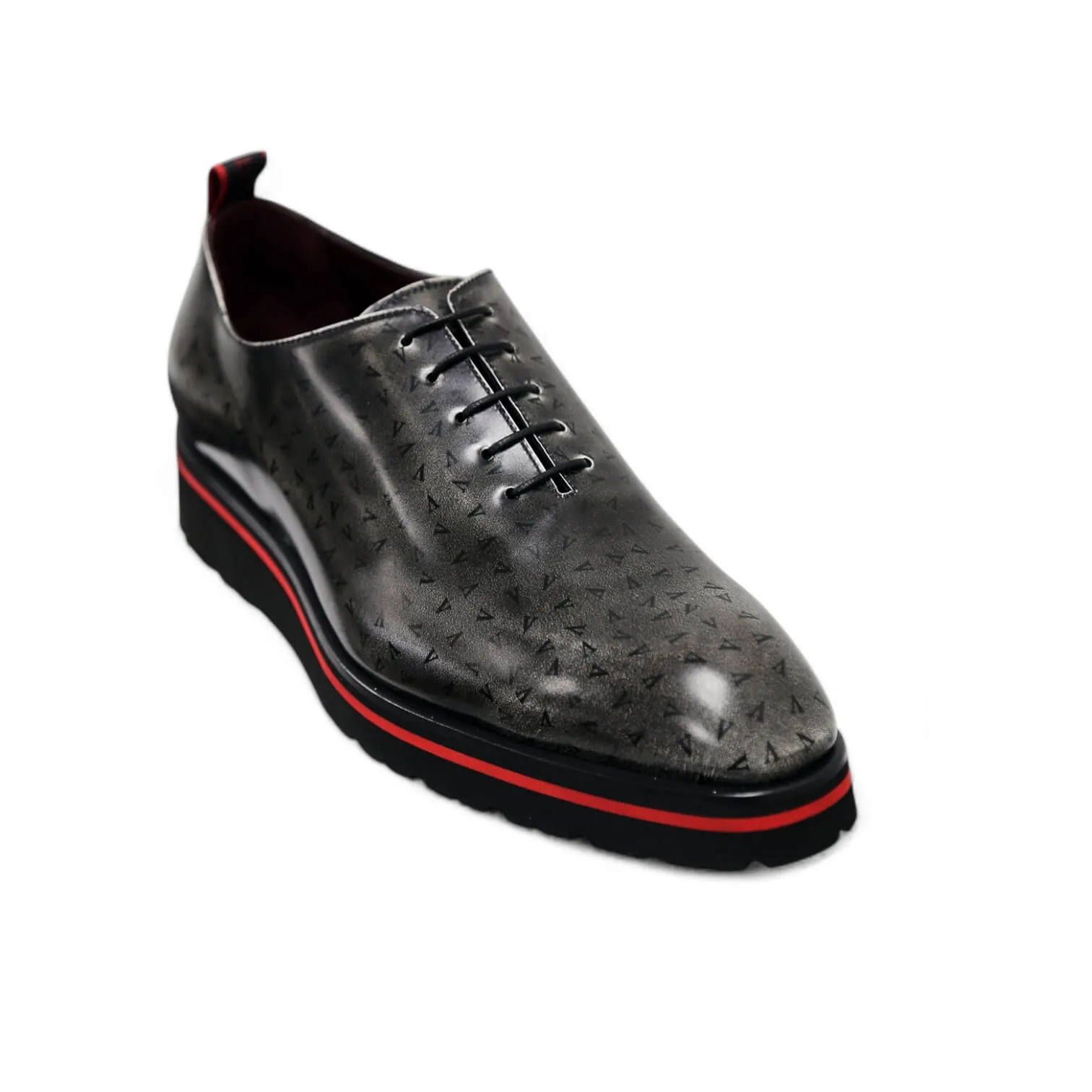 Valentino Dult Men's Shoes Polished Calf-Skin Leather Whole Cut Oxfords (VAL1010)