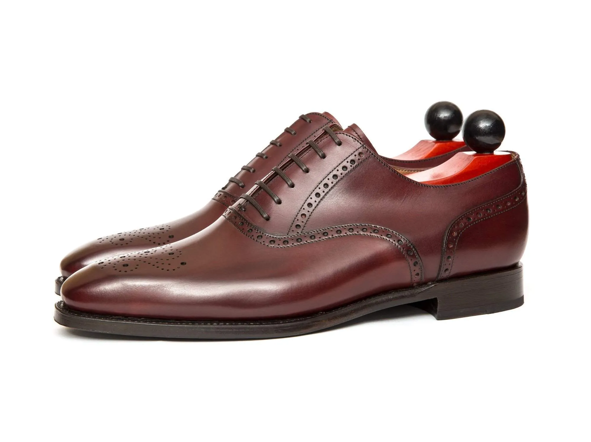 Wallingford - MTO - Burgundy Calf - MGF Last - Single Leather Sole