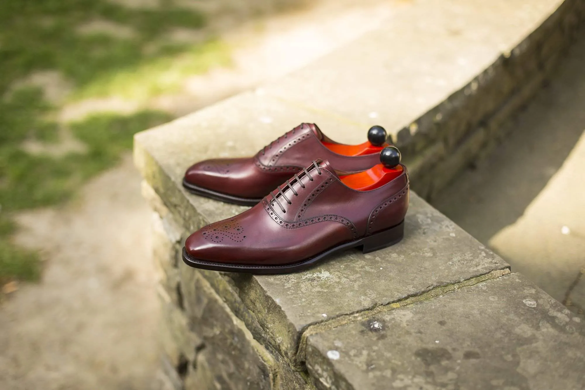 Wallingford - MTO - Burgundy Calf - MGF Last - Single Leather Sole