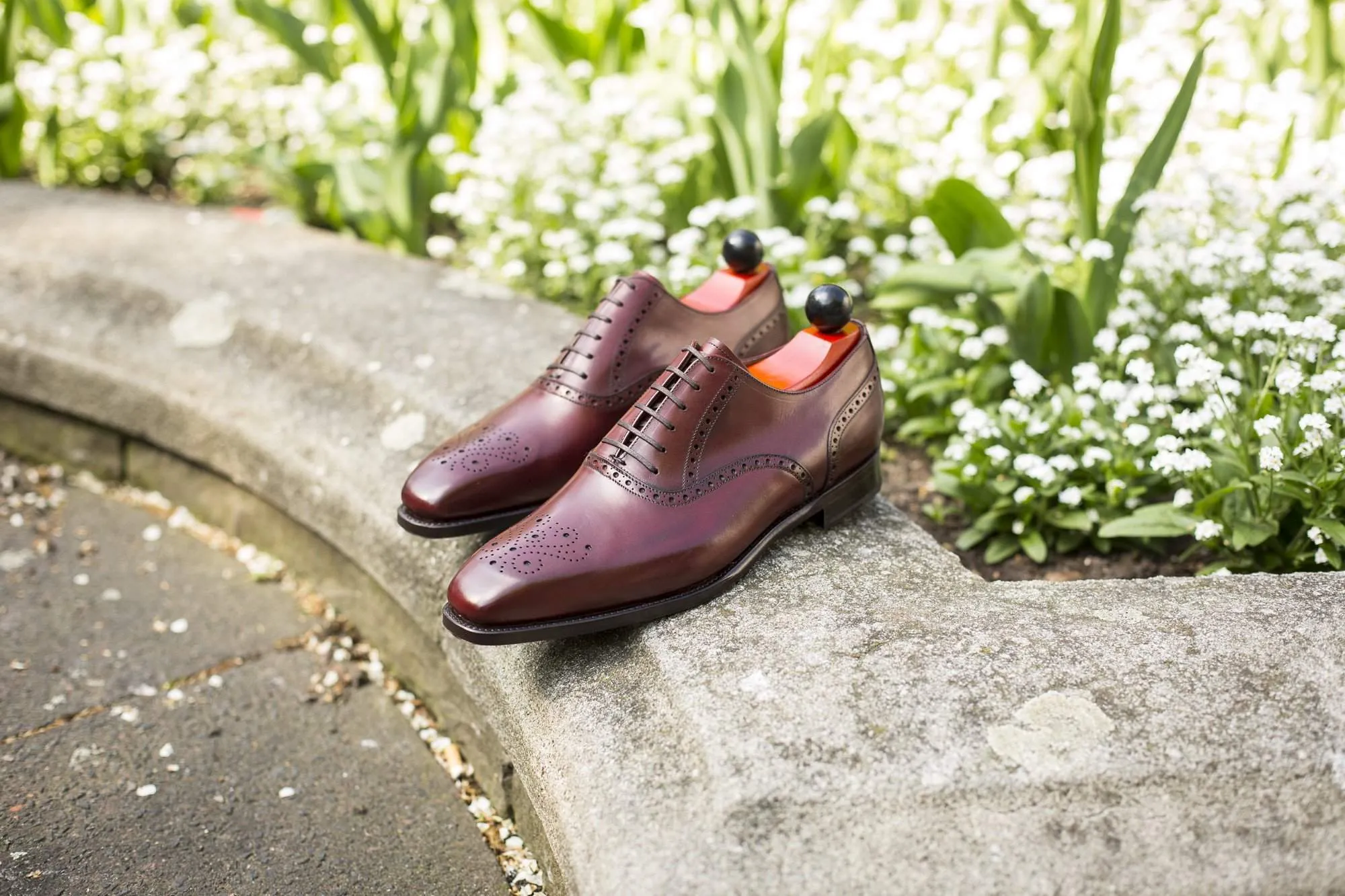 Wallingford - MTO - Burgundy Calf - MGF Last - Single Leather Sole