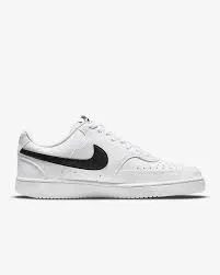 WOMENS NIKE COURT VISION LO NN - WHITE/BLACK-WHITE